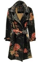  Floral Trench Coat