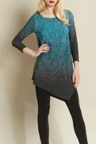 Ombre Print Tunic Top