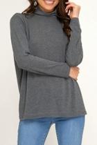  Turtle-neck Knit Top