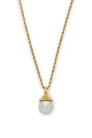  Florentine Charm Necklace Gold Pearl
