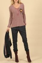  Thermal Patch Henley Top