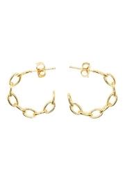  Gold Chain Hoops