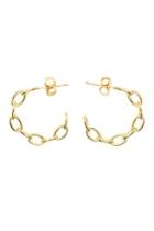  Gold Chain Hoops