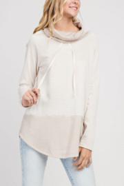  Stripe Turtle Neck Sweater