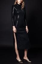  Knit Sequins Dress