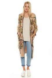  Abstract Open Coat