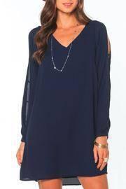  Cut Out Sleeve Shift Dress