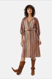  Metallic Belted Dress