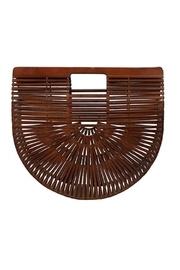 Brown Bamboo Clutch