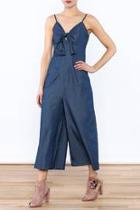  Denim Wide Leg Jumpsuit
