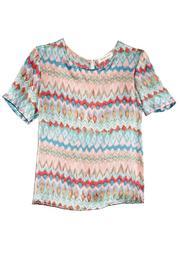  Silk Print Blouse