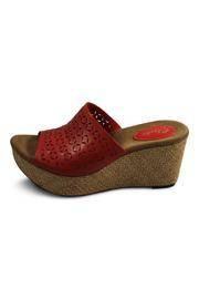  Red Wedge Sandal