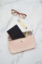 Natural-tan Leather Clutch