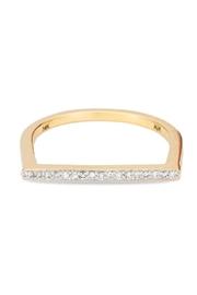  Pave Flat-bar Ring