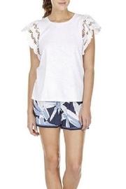  Laced Sleeve Top