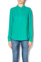  Zip Front Blouse
