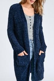 Chenille Pocket-cardigan Sweater