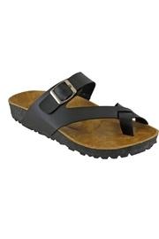  Flatbed Buckle Sandal