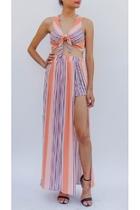  Striped Romper Set