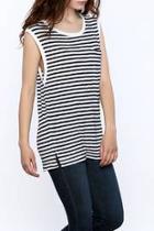  French Stripe Muscle Tee