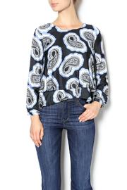  Black Print Blouse