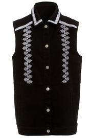  Embroidered Denim Gilet