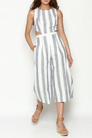  Stripe Open Jumpsuit