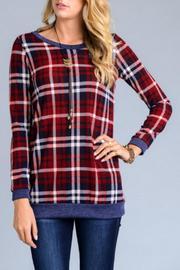  Plaid Sweater Tunic