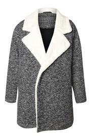  Melange Sherpa Coat