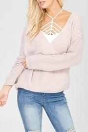 Chenille Wrap Sweater