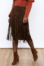  Faux Suede Brown Skirt