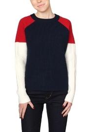  Navy Colorblock Sweater