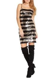  Metallic Sequin Dress