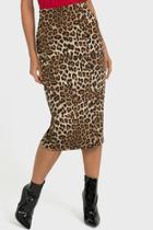  Leopard Pencil Skirt