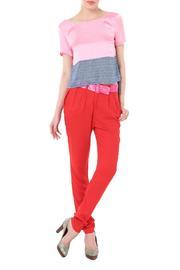  Red Crepe Pants