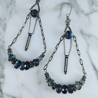  Sterling Silver And Labradorite Earrings