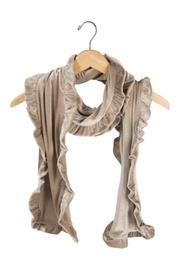  Ruffled Velvet Scarf