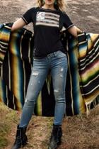 Graphic Black Top
