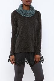  Grey Pleat Sweater