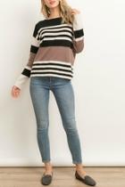  Blossom Striped Sweater