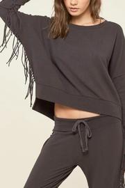  Fringe Crop Sweatshirt