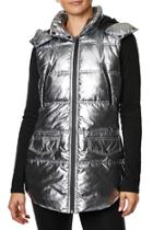  Quilted Puffer Vest W Hood