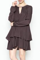  Ruffled Longsleeve Dress