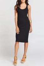  Black Racerback Midi Dress