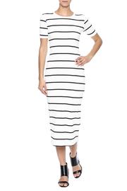  Striped Midi Dress