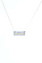  Namaste Rectangle Necklace - 8.5 Inch Chain