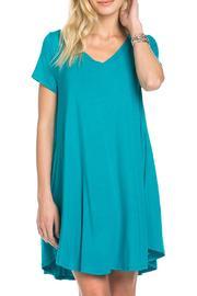  V-neck Swing Dress