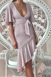  Nude Asymmetrical Dress