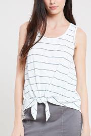  Stripe Tie Front Tank