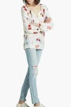  Floral Raglan Blouse